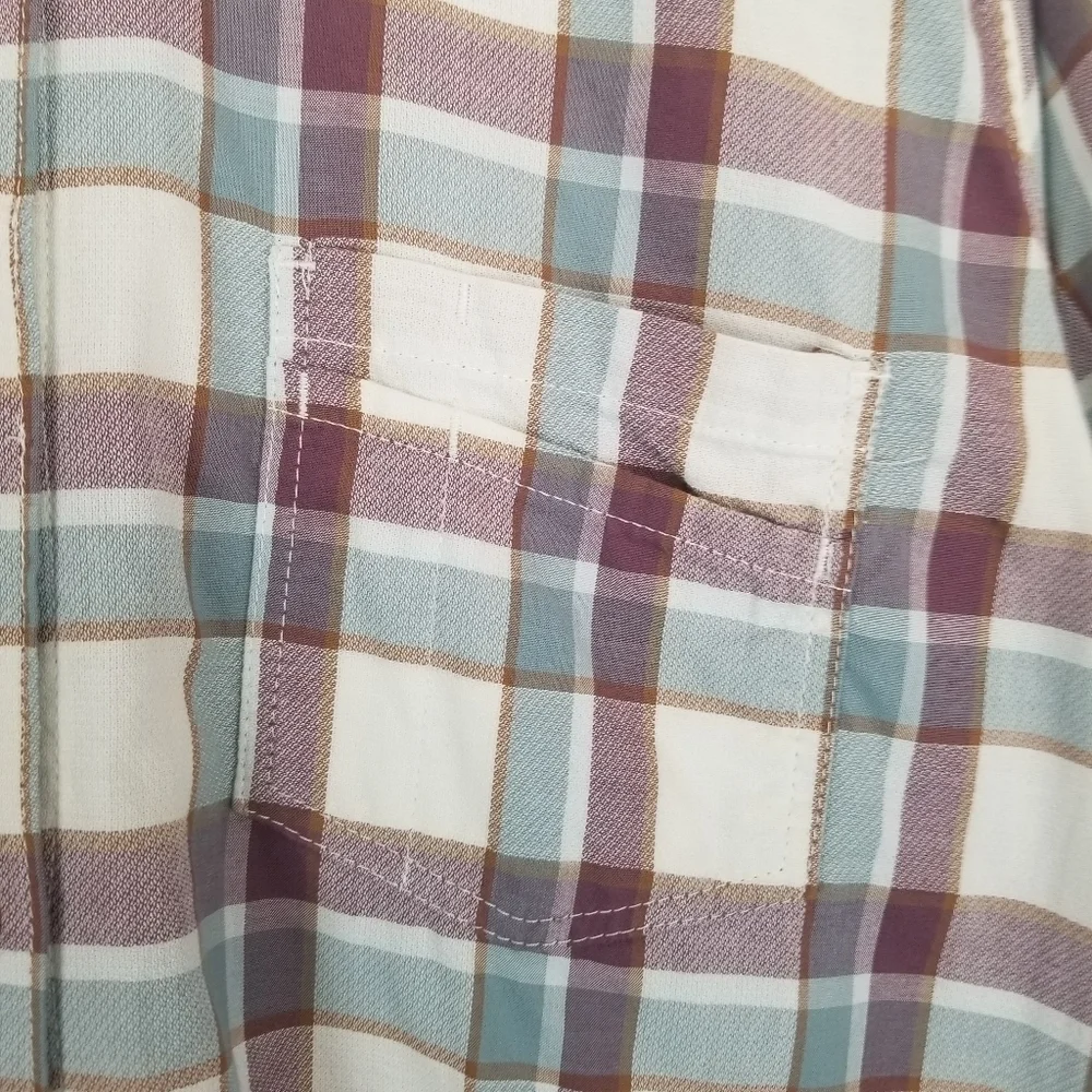 Carhartt Plaid Button‎ Down Front Shirt XXL 100% Cotton